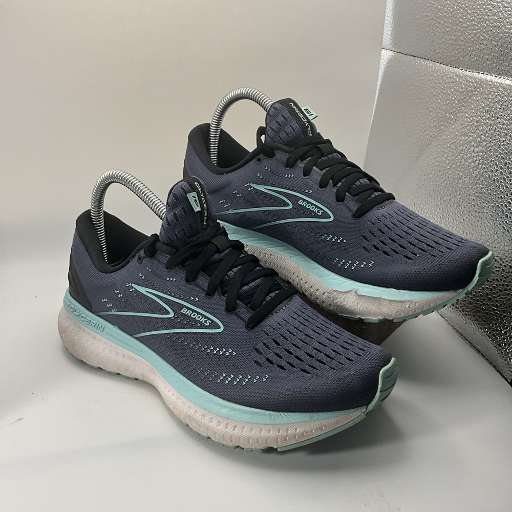 Brooks Glycerin 19 Running Shoes Womens‎ 7.5 Night Shadow Blue Black Breathable